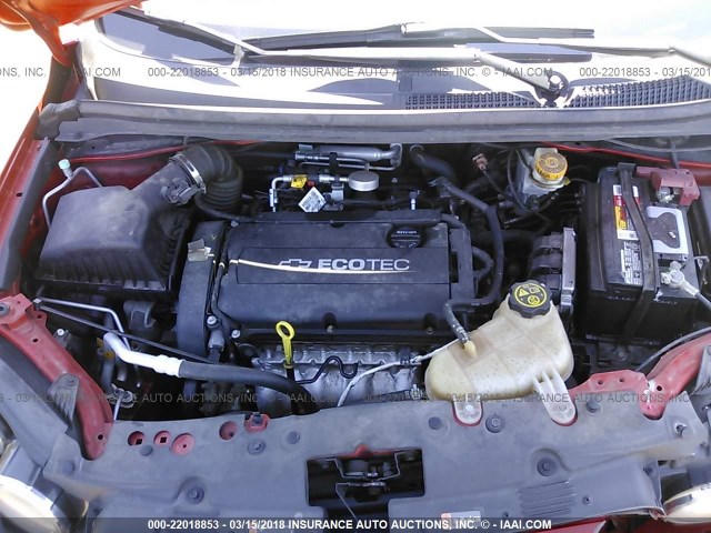 1G1JA5SH0D4146214 - 2013 CHEVROLET SONIC LS 橙色 照片 10