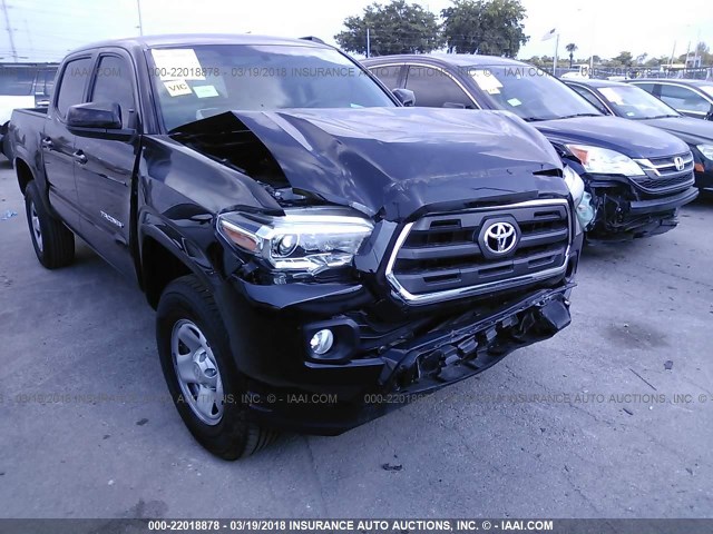 5TFAX5GN9HX093506 - 2017 TOYOTA Tacoma DOUBLE CAB/SR/SR5 BLACK photo 6