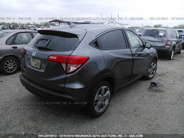 3CZRU5H59HG706197 - 2017 HONDA HR-V EX GRAY photo 4