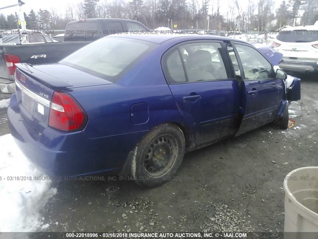 1G1ZT52805F259020 - 2005 CHEVROLET MALIBU LS 蓝色 照片 4