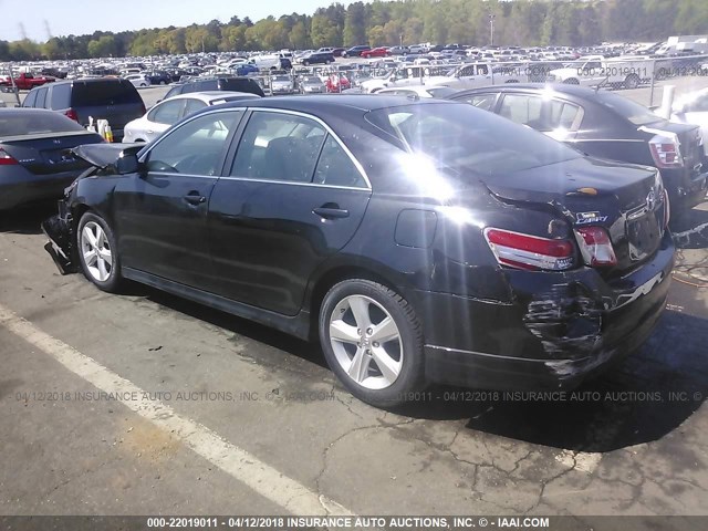 4T1BF3EK3AU115975 - 2010 TOYOTA CAMRY SE/LE/XLE BLACK photo 3
