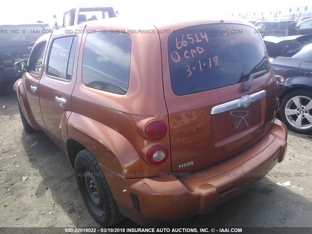 3GNDA13D27S587573 - 2007 CHEVROLET HHR LS ORANGE photo 3