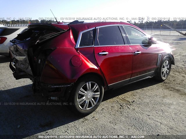 3GYFNBE31ES525900 - 2014 CADILLAC SRX LUXURY COLLECTION MAROON photo 4