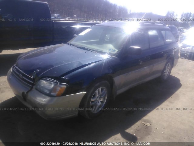 4S3BH6754Y7672927 - 2000 SUBARU LEGACY OUTBACK AWP 深蓝色 照片 2