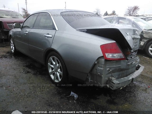 JNKAY41E93M000377 - 2003 INFINITI M45 GRAY photo 3