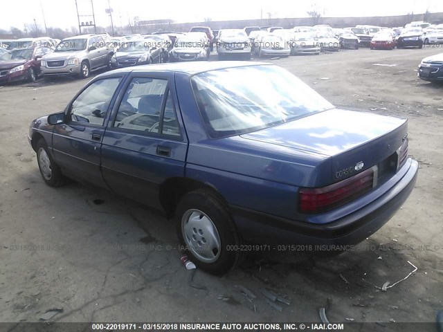 1G1LD5547RY126938 - 1994 CHEVROLET CORSICA Light Blue photo 3