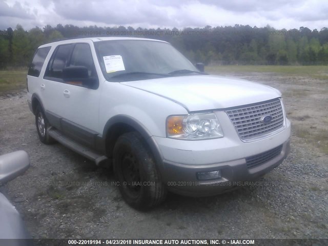 1FMPU17L74LB88718 - 2004 FORD EXPEDITION EDDIE BAUER WHITE photo 1