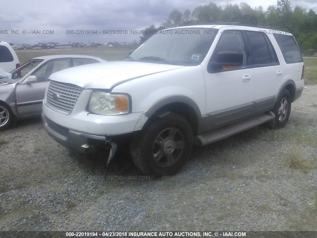 1FMPU17L74LB88718 - 2004 FORD EXPEDITION EDDIE BAUER WHITE photo 2