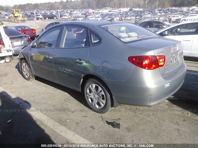 KMHDU46D29U700806 - 2009 HYUNDAI ELANTRA GLS/SE GRAY photo 3