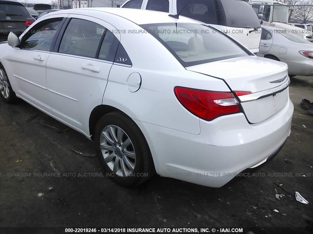 1C3CCBBB9CN155009 - 2012 CHRYSLER 200 TOURING WHITE photo 3