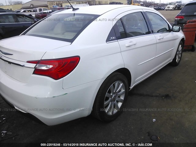 1C3CCBBB9CN155009 - 2012 CHRYSLER 200 TOURING WHITE photo 4