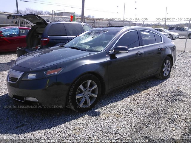 19UUA8F52CA031878 - 2012 ACURA TL BLACK photo 2