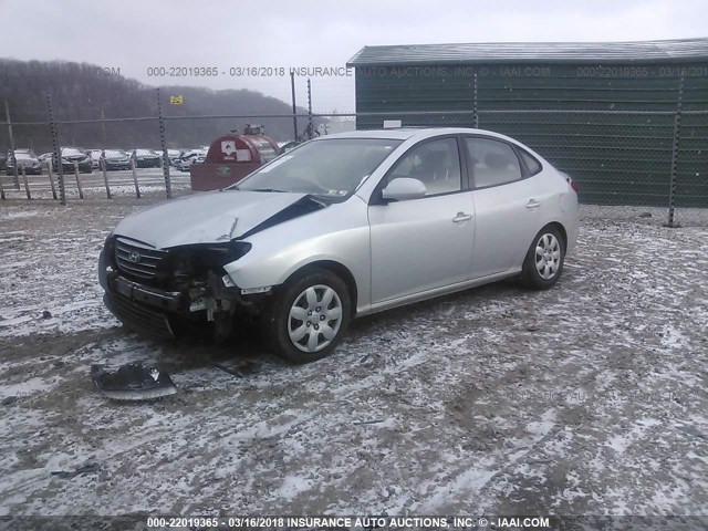 KMHDU46D77U093945 - 2007 HYUNDAI ELANTRA GLS/SE/LIMITED SILVER photo 2