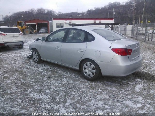 KMHDU46D77U093945 - 2007 HYUNDAI ELANTRA GLS/SE/LIMITED SILVER photo 3