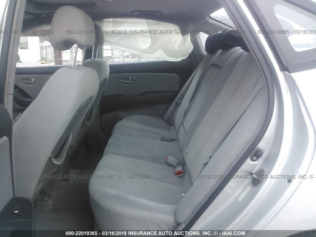 KMHDU46D77U093945 - 2007 HYUNDAI ELANTRA GLS/SE/LIMITED SILVER photo 8