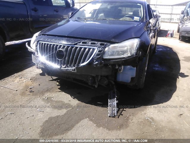 2G4GS5EV2C9121127 - 2012 BUICK REGAL PREMIUM BLACK photo 6