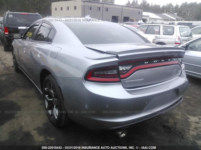 2C3CDXCT5FH880153 - 2015 DODGE CHARGER R/T GRAY photo 3