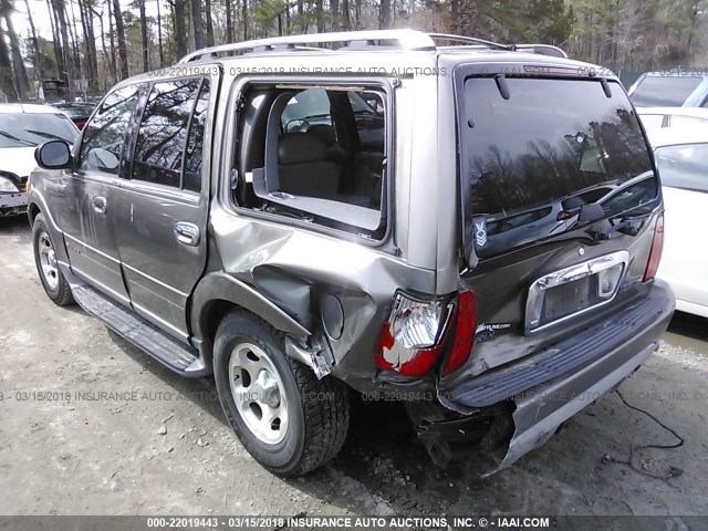 5LMFU28R81LJ20585 - 2001 LINCOLN NAVIGATOR TAN photo 3