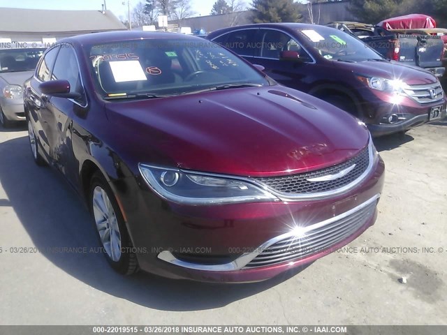 1C3CCCAB2FN670767 - 2015 CHRYSLER 200 LIMITED RED photo 1