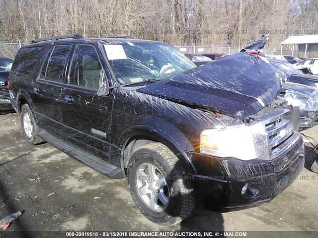 1FMFK16598LA75461 - 2008 FORD EXPEDITION EL XLT BLACK photo 1