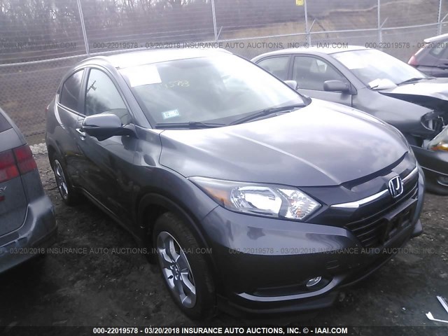 3CZRU6H75HM723362 - 2017 HONDA HR-V EXL GRAY photo 1