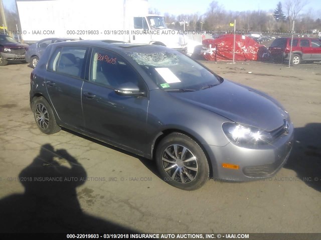 WVWDB7AJ3CW148334 - 2012 VOLKSWAGEN GOLF GRAY photo 1