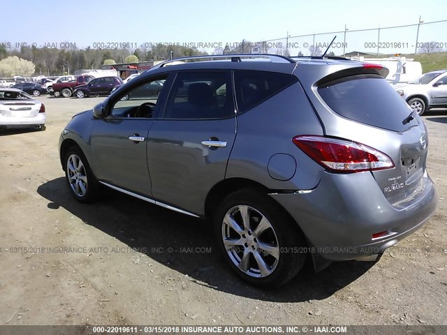 JN8AZ1MU4EW414565 - 2014 NISSAN Murano S/SL/SV/LE GRAY photo 3