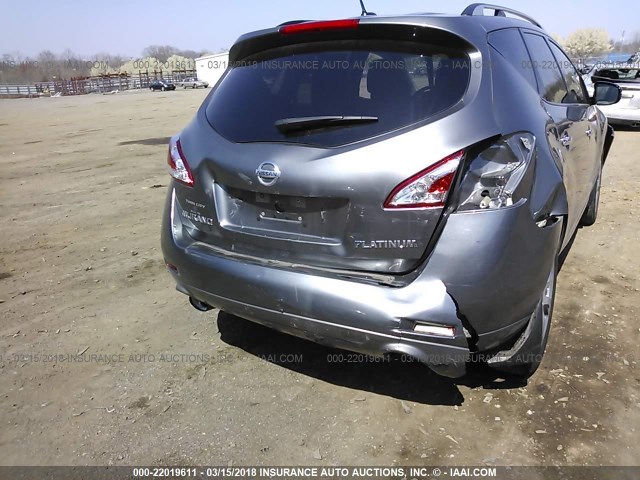 JN8AZ1MU4EW414565 - 2014 NISSAN Murano S/SL/SV/LE GRAY photo 6