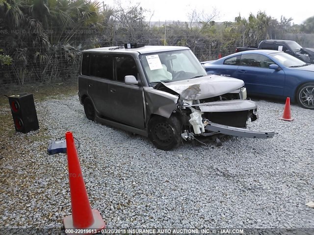 JTLKT324464053842 - 2006 TOYOTA SCION XB GRAY photo 1