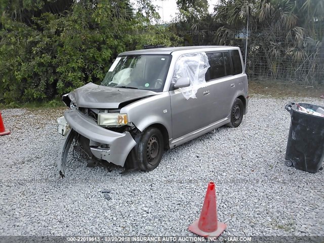 JTLKT324464053842 - 2006 TOYOTA SCION XB GRAY photo 2