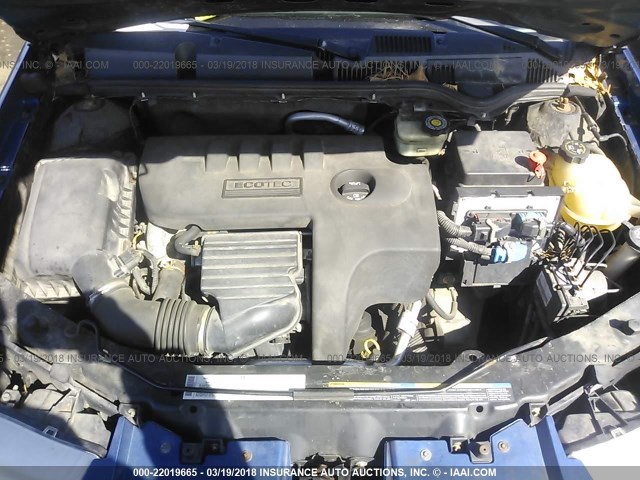 1G8AJ52F05Z169125 - 2005 SATURN ION LEVEL 2 BLUE photo 10