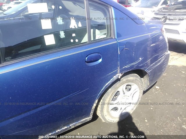 1G8AJ52F05Z169125 - 2005 SATURN ION LEVEL 2 BLUE photo 6