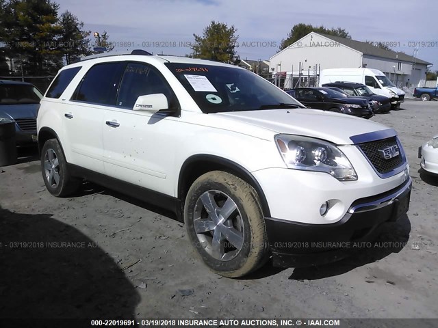 1GKKRRED3BJ415569 - 2011 GMC ACADIA SLT-1 WHITE photo 1