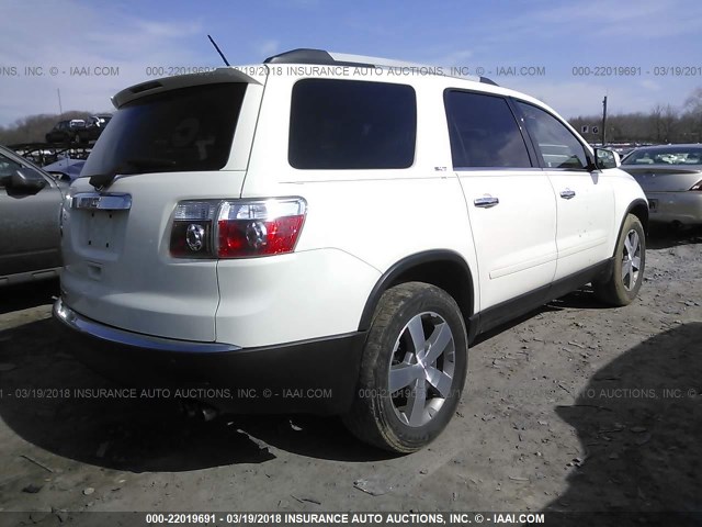 1GKKRRED3BJ415569 - 2011 GMC ACADIA SLT-1 WHITE photo 4