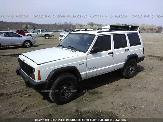 1J4FJ68S1WL189114 - 1998 JEEP CHEROKEE SPORT/CLASSIC Biały zdjęcie 2
