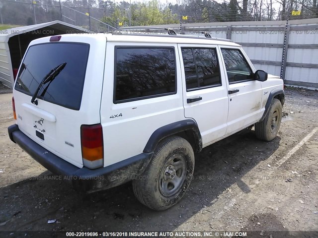 1J4FJ68S1WL189114 - 1998 JEEP CHEROKEE SPORT/CLASSIC Biały zdjęcie 4