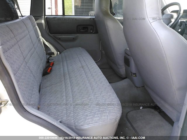 1J4FJ68S1WL189114 - 1998 JEEP CHEROKEE SPORT/CLASSIC Biały zdjęcie 8