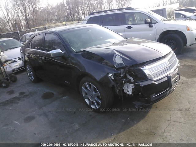 3LNHM28T38R617837 - 2008 LINCOLN MKZ BLACK photo 1