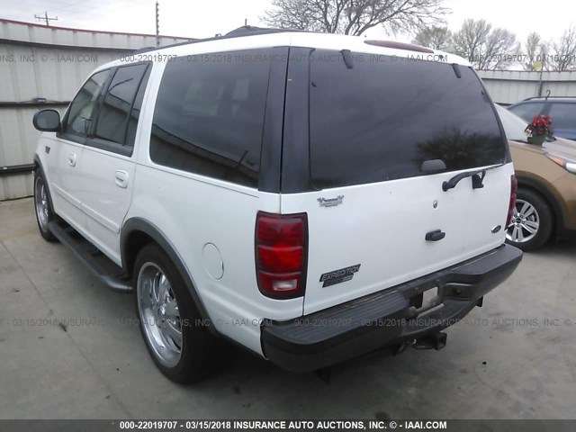 1FMRU15L4YLC19277 - 2000 FORD EXPEDITION XLT WHITE photo 3