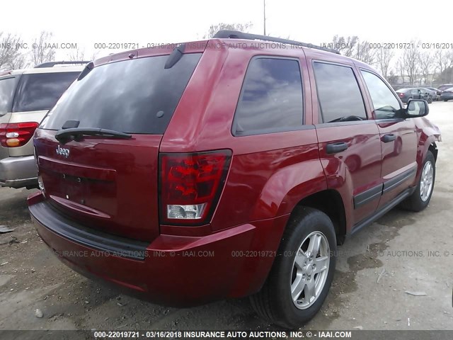 1J4HR48N26C270350 - 2006 JEEP GRAND CHEROKEE LAREDO/COLUMBIA/FREEDOM 栗色 照片 4