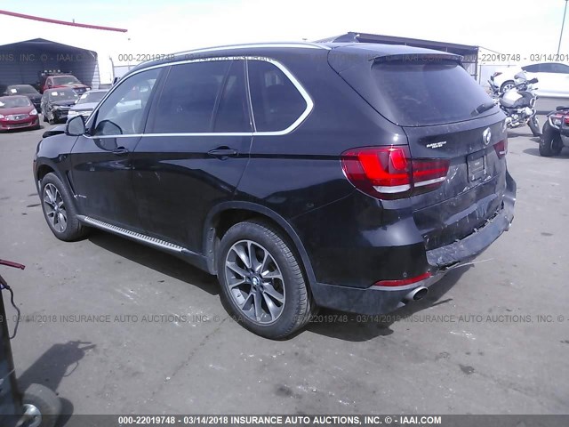 5UXKR0C5XE0H16564 - 2014 BMW X5 XDRIVE35I BLACK photo 3