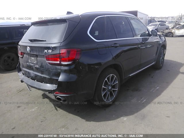 5UXKR0C5XE0H16564 - 2014 BMW X5 XDRIVE35I BLACK photo 4