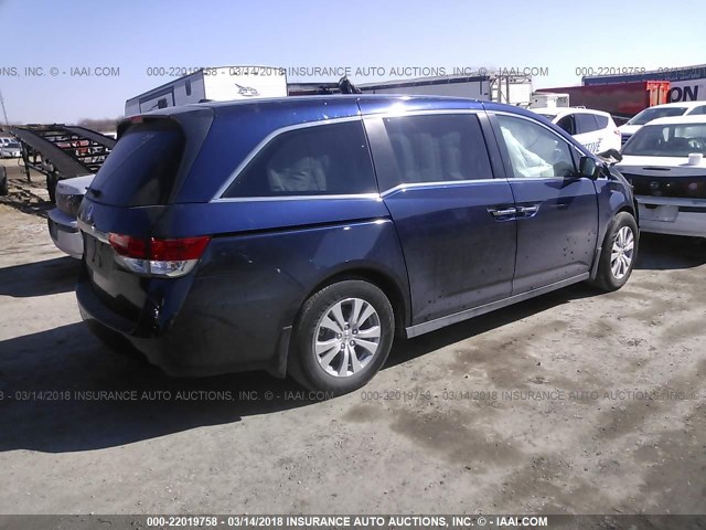 5FNRL5H62HB003192 - 2017 HONDA ODYSSEY EXL ლურჯი ფოტო 4