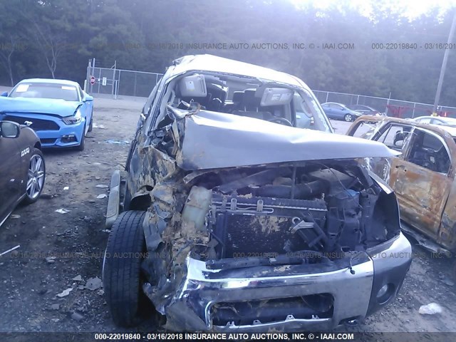 1N6BA07B26N531481 - 2006 NISSAN TITAN XE/SE/LE GRAY photo 6