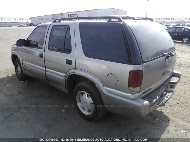 1GKCS13W312144634 - 2001 GMC JIMMY Արծաթագույն լուսանկար 3