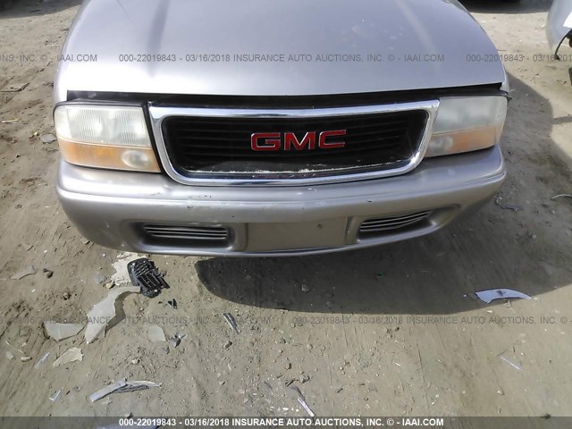 1GKCS13W312144634 - 2001 GMC JIMMY SILVER photo 6