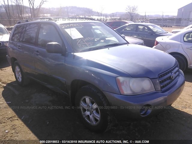 JTEGF21A530075258 - 2003 TOYOTA HIGHLANDER LIMITED BLUE photo 1