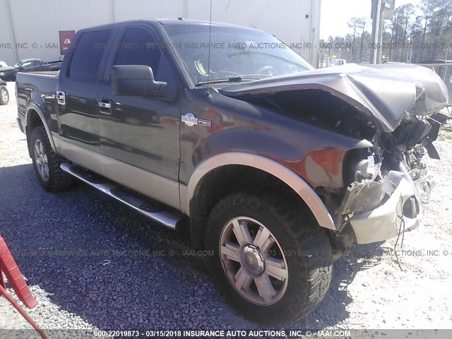 1FTPW14V08KD45800 - 2008 FORD F150 SUPERCREW BROWN photo 1