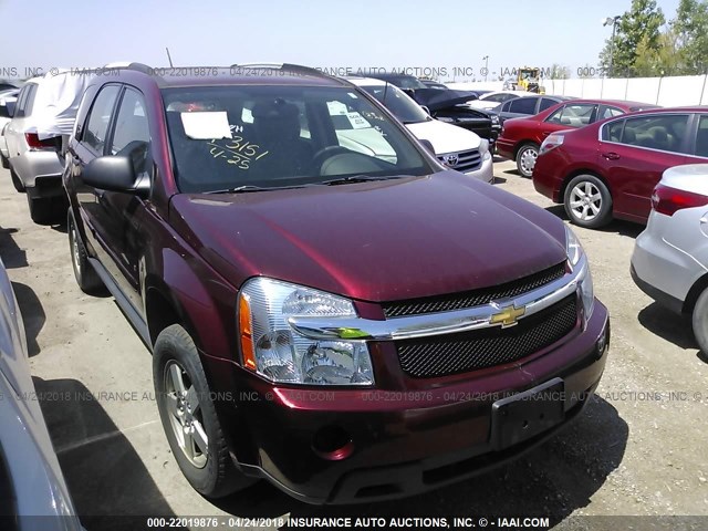 2CNDL13F586313011 - 2008 CHEVROLET EQUINOX LS MAROON photo 1