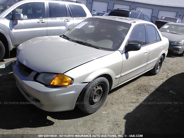 JM1BJ2227X0169393 - 1999 MAZDA PROTEGE DX/LX BEIGE photo 2